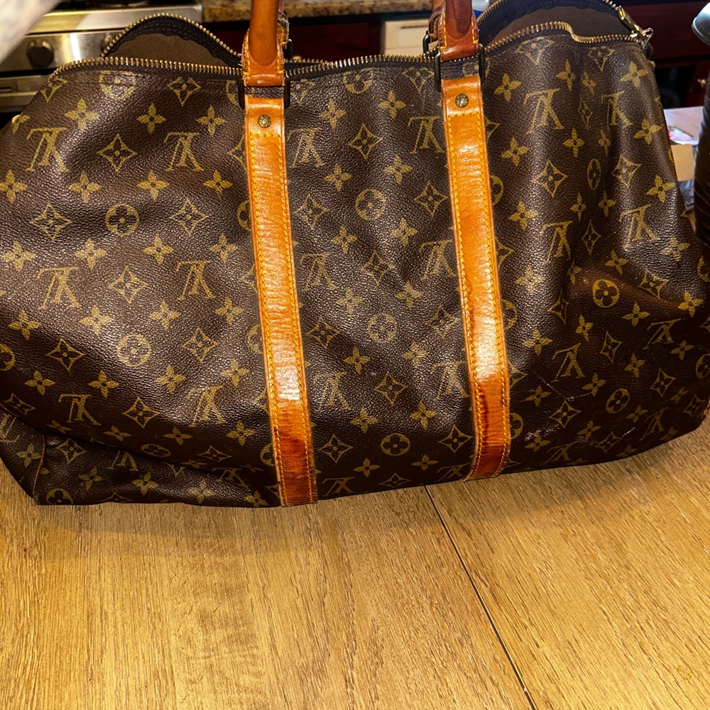 Louis Vuitton Brown Monogram Travel Bag